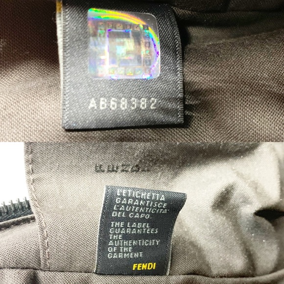 Fendi Zuccha Ff Monogram Leather & Canvas Bag - Picture 8 of 8